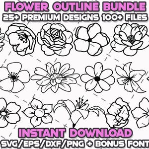 FASCIO DI FIORI Svg Png Eps Dxf Cricut Cameo Stampa Laser Incisione File per Fai da Te Artigianato Compleanni Maglietta Cane Blu Download Digitale File di Taglio