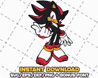 Sonic Hedgehog SVG Bundle: Cricut, Cameo, Lazer Cut File (Digital Download)
