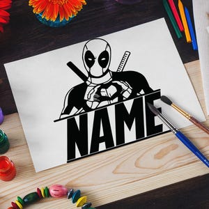 Deadpool SVG Bundle: Cricut & Laser Cut Files + Font (digital Download ...