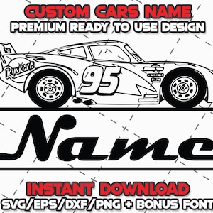 CARS BUNDLE + Font Svg Png Eps Dxf Cricut Cameo Print Lazer Engrave File for Diy Crafts Birthdays Shirt Digital Download Cut Files