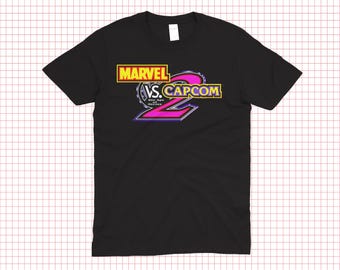 MARVEL VS CAPCOM Video Game T-shirts Old School Birthday Gift For Gamers and Collectors Retro High Quality Vintage Tshirt Shirt T-Shirt