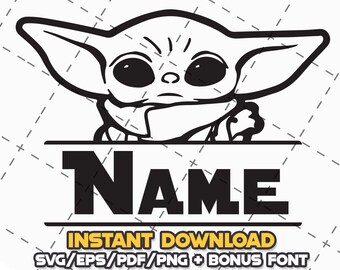 Star Wars Yoda SVG Bundle: Cricut & Lazer Cut Files (Digital Download)