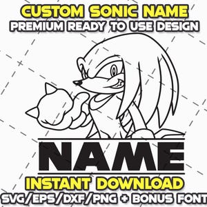 SONIC HEDGEHOG BUNDLE + Font Svg Png Eps Dxf Cricut Cameo Print Lazer Engrave File for Diy Crafts Birthdays Shirt Digital Download Cut Files