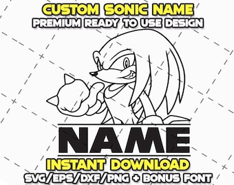 Sonic Hedgehog SVG Bundle: DIY Crafts, Cricut, Lazer Cut File (Digital Download)