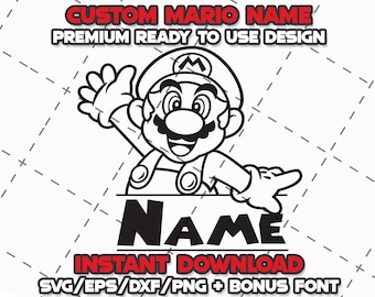 Super Mario SVG Bundle: Cricut & Cameo Schnitt Dateien (Digitaler Download)