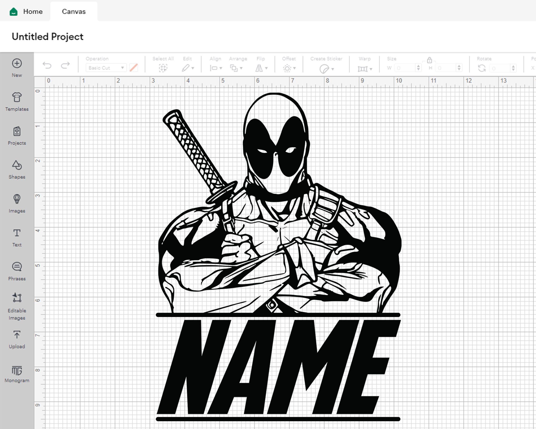 Deadpool SVG Bundle: Cricut & Laser Cut Files + Font (digital Download ...
