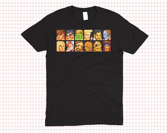 STREET FIGHTER Video Game T-shirts Unisex Birthday Gift For Gamers and Collectors Retro High Quality Vintage Tshirt Shirt T-Shirt