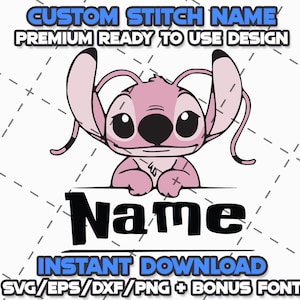 STITCH OUTLINE BUNDLE Svg Png Eps Dxf Cricut Cameo Print Lazer Engrave File for Diy Crafts Birthdays Shirt  Digital Download Cut Files