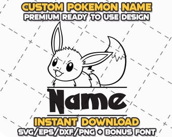 Cartoon Monster Svg, Png, Eps, Dxf, Font Bundle, Custom Name, Birthday, Cute Characters