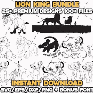 Lion King SVG Bundle | Cricut & Laser Cut Designs (Digital Download)