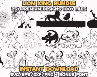Lion King SVG Bundle | Cricut & Laser Cut Designs (Digital Download)