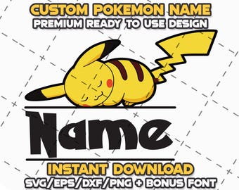 Cartoon Monster Svg, Png, Eps, Dxf, Font Bundle, Custom Name, Birthday, Cute Characters