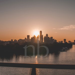 Sunrise of Downtown Austin, Texas, Skyline, Digital Download