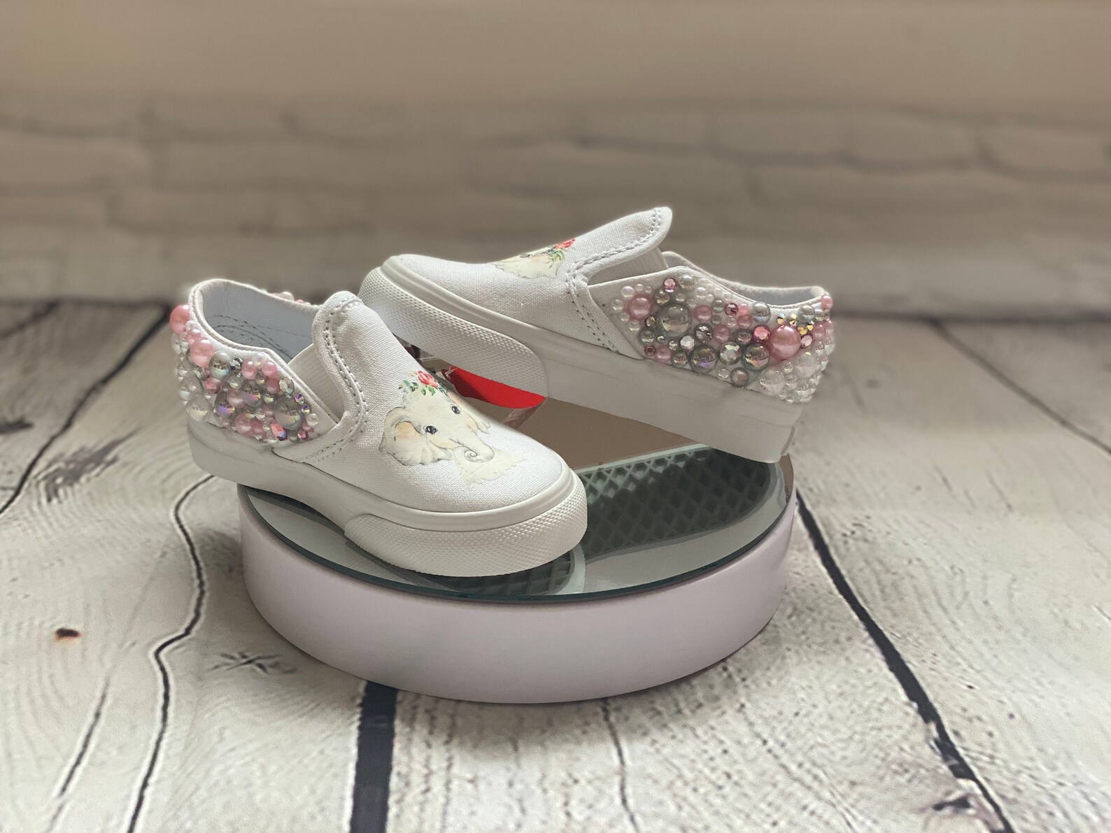 Animal Theme Pearl Custom Vans Etsy