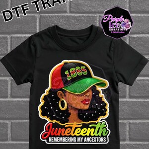 Juneteenth Chenille Patch Style DTF Transfers 6 styles to choose from- Just press and go