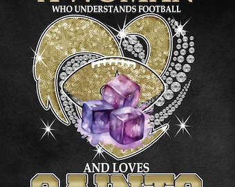 Nunca subestimes a una mujer que ama el fútbol - Fútbol americano brillante de Nueva Orleans - Archivo PNG - Fondo transparente