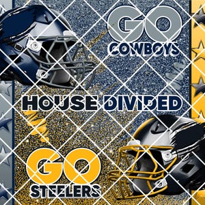 PNG-bestand alleen voor House Divided in Football - Dallas vs Steelers - op aanvraag beschikbaar voor ELK TEAM