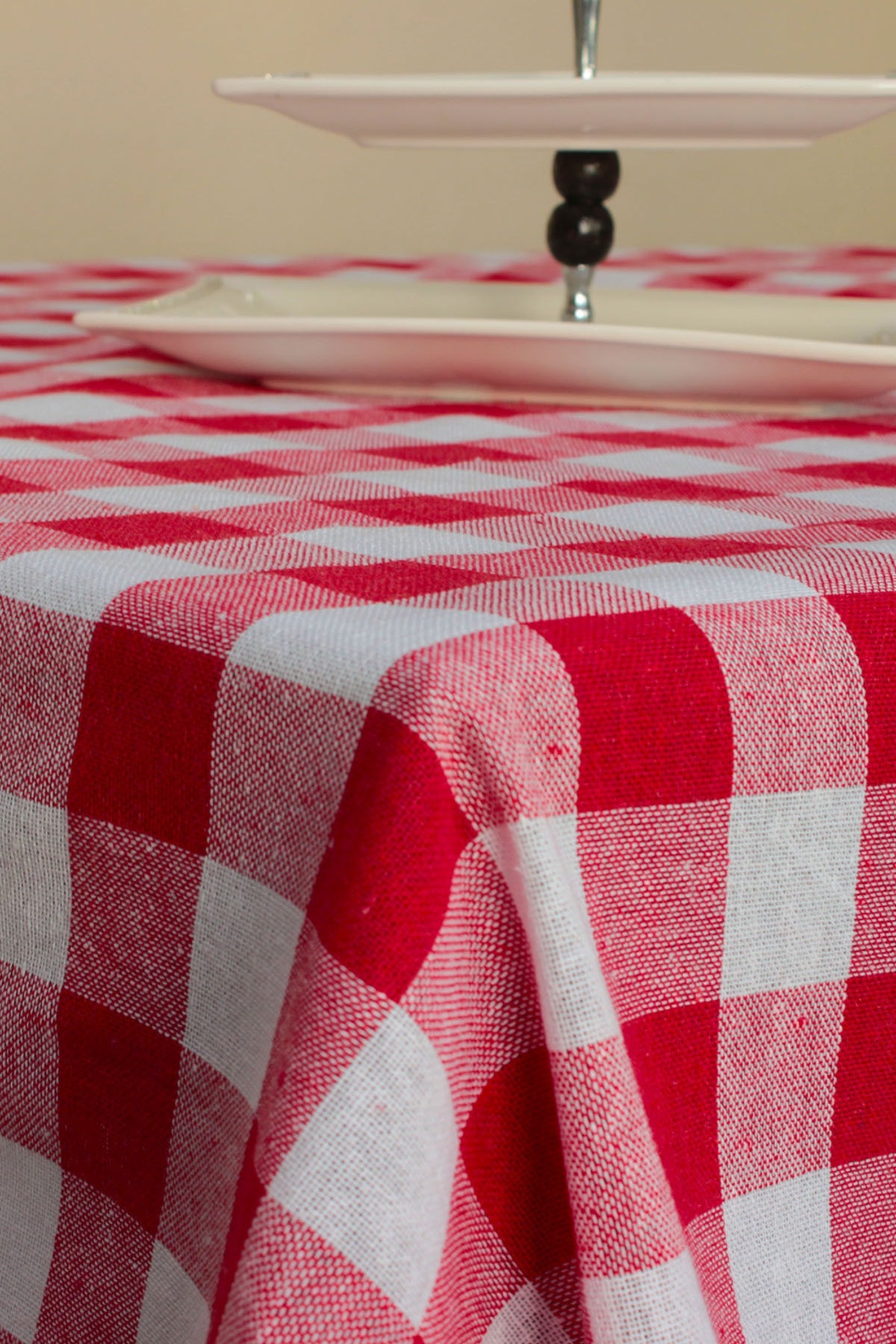 Cotton Checkered Tablecloth Picnic Blanked Table Sheet Table Etsy