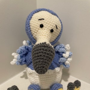 Crocheted Dodo Bird Plush:  Crocheted Bird, Prehistoric Animals, Handmade Dodo, Amigurumi Bird