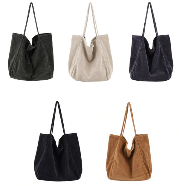 EcoFriendly Corduroy Large Tote Bag for Travelling Etsy