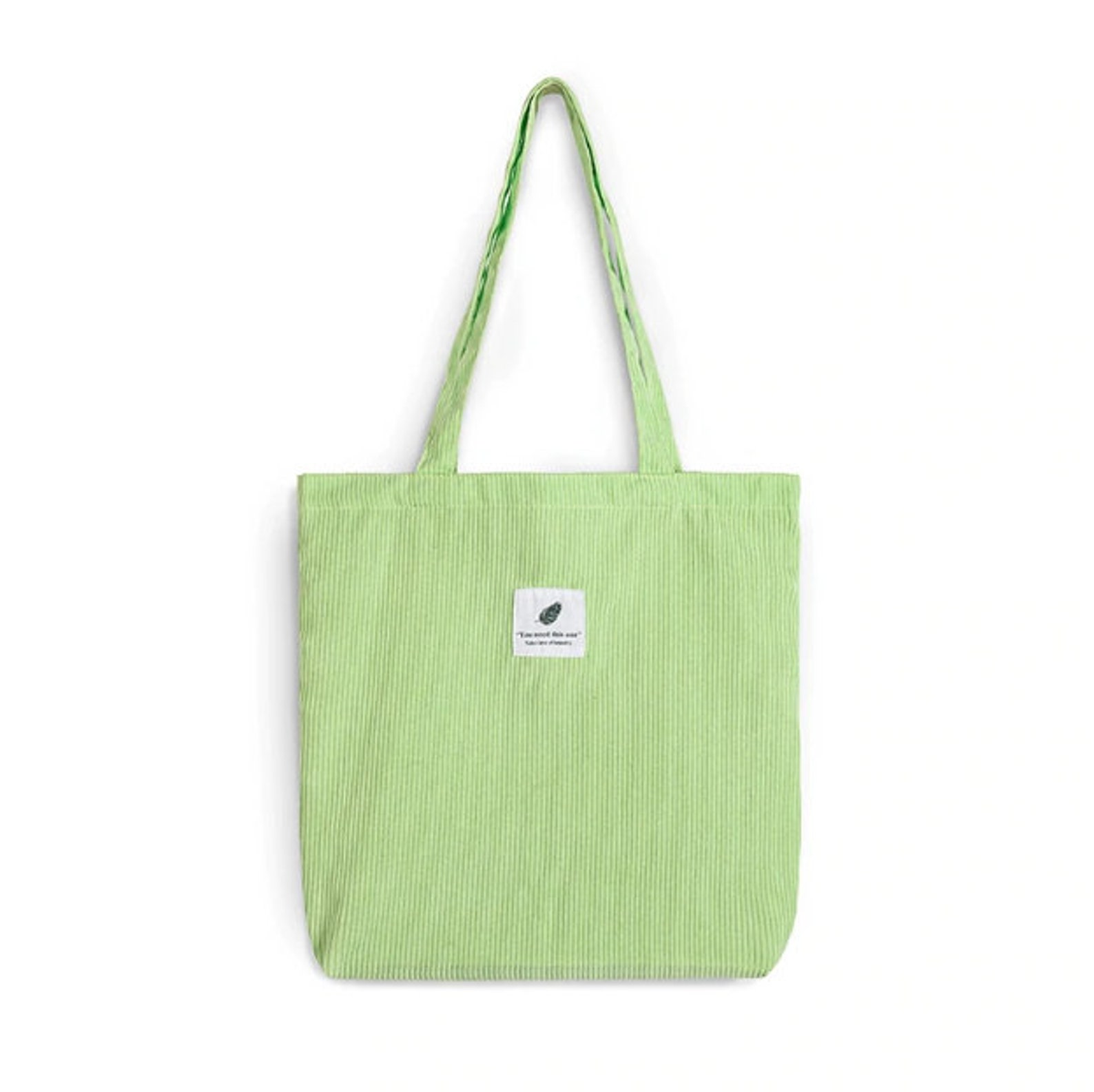 Corduroy Eco-friendly Shopping Tote bag | Etsy