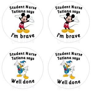 Disney, Stickers, Paramedic stickers, Nurse stickers, Doctor stickers, Student, gift, brave stickers, personalised, paramedic, nurse