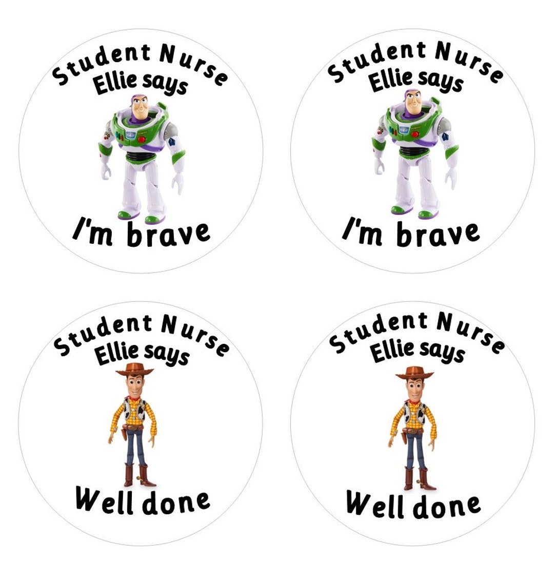 I Was Brave for the Nurse Stickers