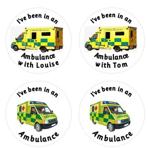 Ambulance, Paramedic Stickers, ambulance stickers, brave, student paramedic , personalised, stickers, gift, EMT stickers, Ambulance crew