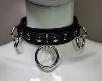 Collier à anneaux de bondage