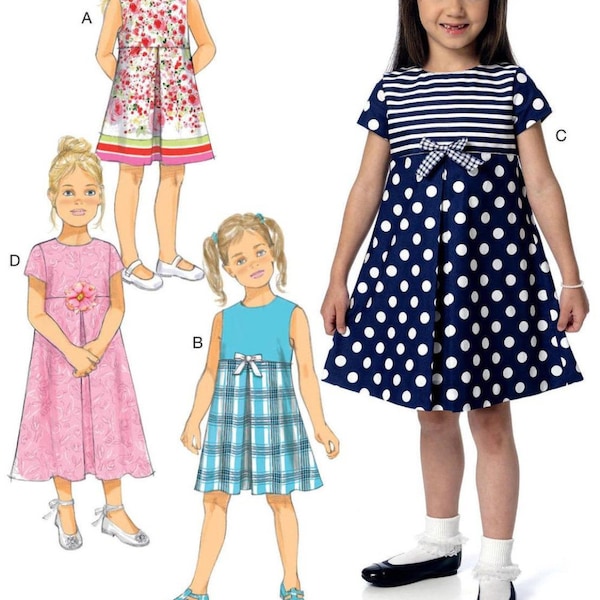 DRESS SEWING PATTERN | Make Girls Clothes | Kids Toddler Clothing Party Church Sundress | Child Size 2 3 4 5 6 7 8 | Vintage Style | 6314