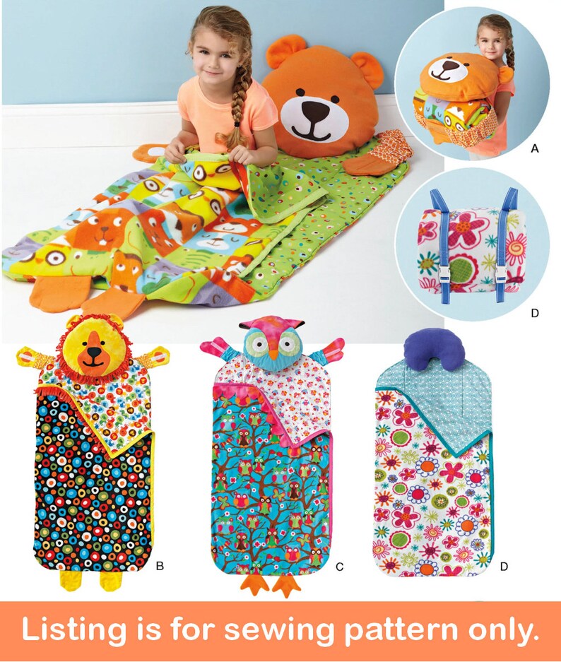 NAP MAT Sewing PATTERN Sew Kids Girls Boys Sleeping Bag Etsy