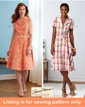 SHIRT DRESS Sewing PATTERN | Sew Women Clothes Clothing | Button-Down Sleeveless Long Short Sleeves Size 8 10 12 14 16 18 20 22 24 Plus 6843