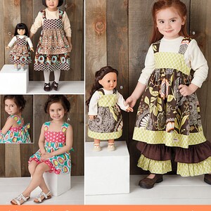 Sale!!! BOUTIQUE SEWING PATTERN | Sew Matching Girls 18 Inch Doll Clothes | Kids Dress Pants | Size 3 4 5 6 7 8 | Fits American Girl 1793