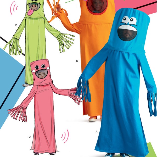 COSTUME SEWING PATTERN | Sew Mens Womens Halloween Carnival Outfit | Inflatable Tube Man Air Funny Teen | Size xs - Extra Large Plus | 11151