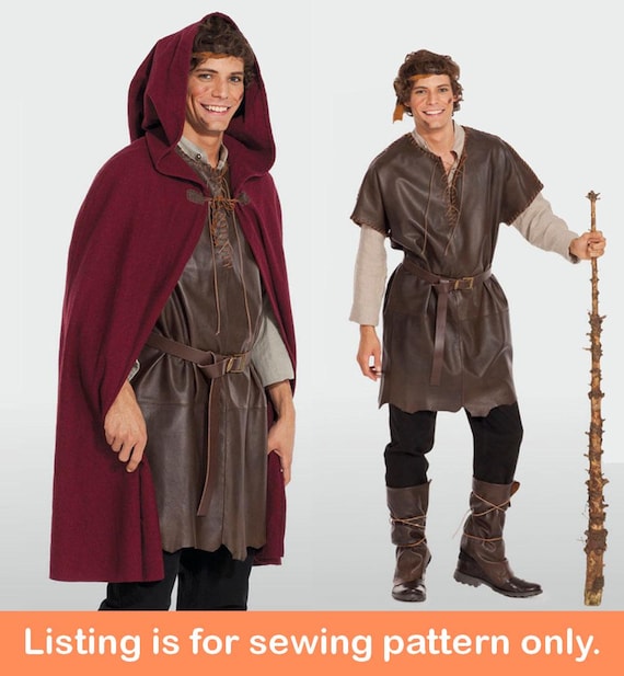 Cape Médiévale Sans Capuche Pour Homme – Style Renaissance Et Gothique, Col, Trench Rétro – Cosplay, Carnaval, Halloween – Taille Adulte