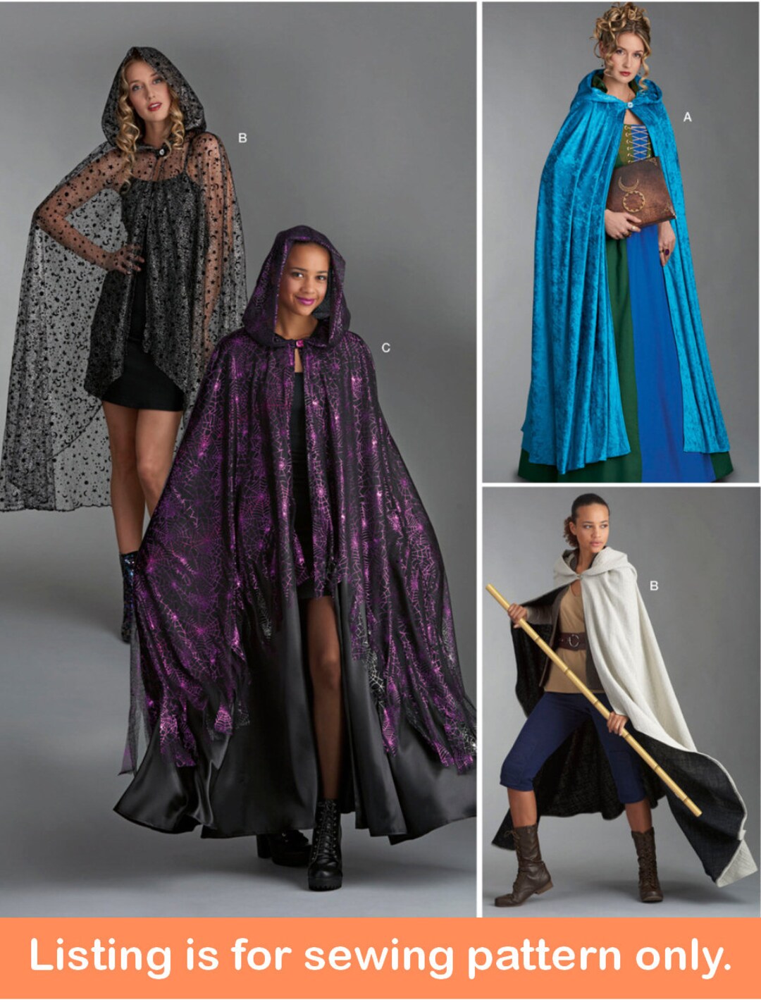 CAPE SEWING PATTERN | Sew Womens Halloween Outfit | Costume Cloak