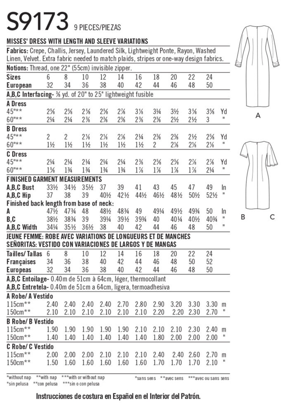 DRESS SEWING PATTERN | Sew Women Misses Clothes Clothing | Party ...