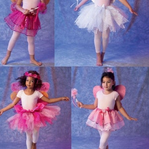 KOSTÜM SCHNITTMUSTER | Halloween Karneval Outfit machen | Mädchen Fee Prinzessin Girly Ballerina | Kindergröße 2 3 4 5 | Für Kinder Kinder 6906