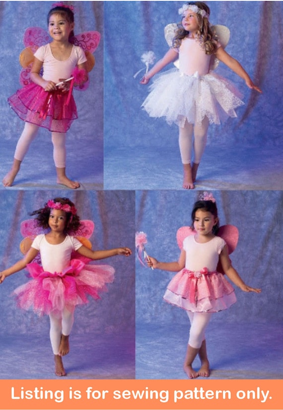 PATRÓN DE COSTURA DE DISFRAZ / Hacer traje de carnaval de Halloween / Niñas  Hada Princesa Bailarina femenina / Tamaño infantil 2 3 4 5 / Para niños  6906 -  España