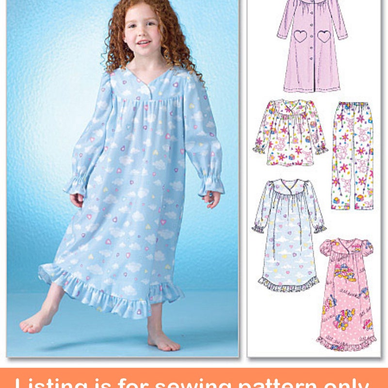 Mccall's Robe Pattern Warm Nightgown Pattern - Etsy