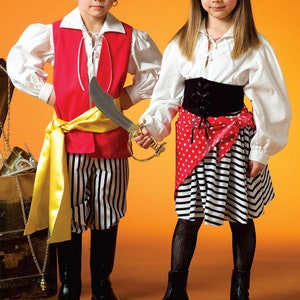 Disfraz pirata, incluye camiseta, falda y pañuelo, fibra sintética,  carnaval, halloween, cosplay, fiestas, adulto mujer, talla S