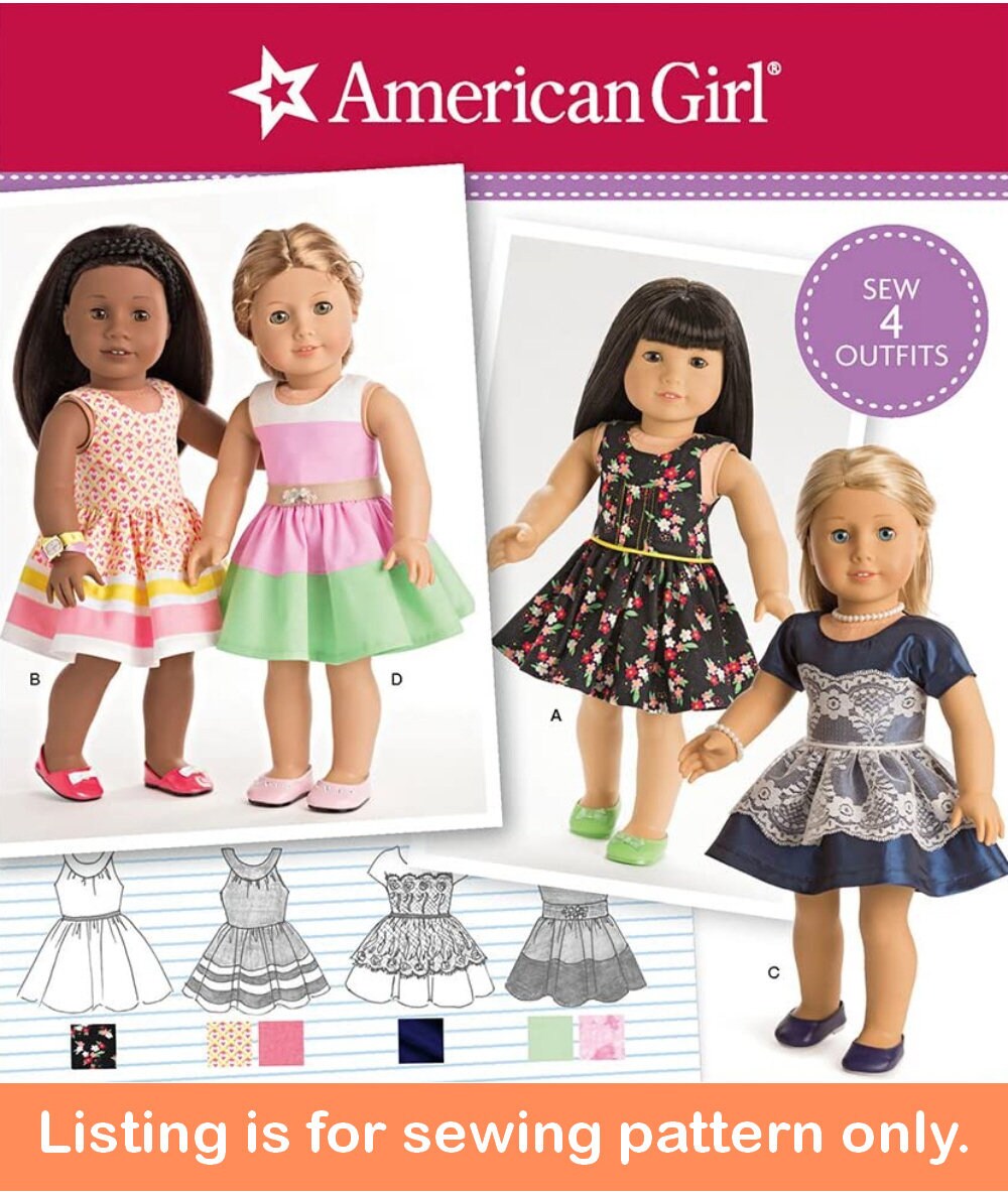  Simplicity 8192 American Girl 18'' Doll Sundress Clothing  Sewing Patterns : Arts, Crafts & Sewing