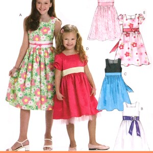 Sale!!! DRESS SEWING PATTERN | Sew Girls Clothes Clothing | Short Sleeve Party Easter Flower Girl | Child Size 3 4 5 6 7 8 10 12 14 | 6020