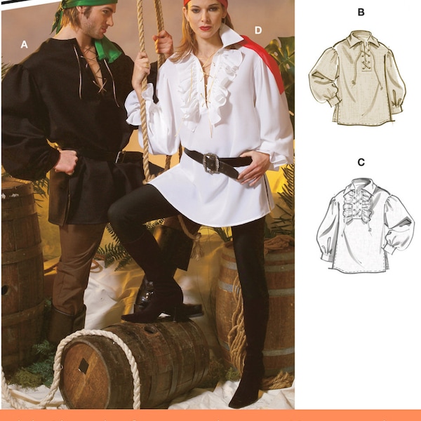 Pirate Shirt Pattern Etsy