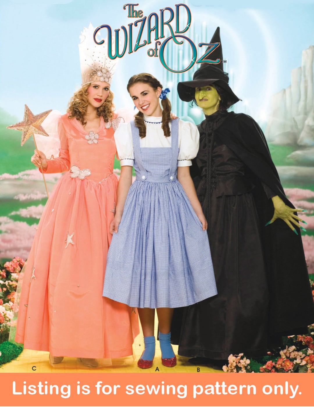 COSTUME SEWING PATTERN Sew Women Halloween Outfit Wizard of Oz Dorothy