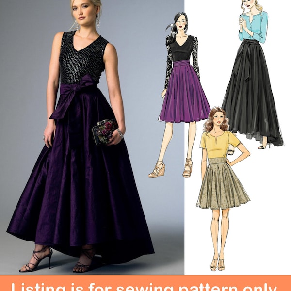 FORMAL SKIRT Sewing PATTERN | Sew Womens Clothes Clothing | Long Short Party Wedding Princess | Size 6 8 10 12 14 16 18 20 22 Plus | 7948