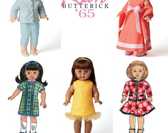PUPPEN KLEIDUNG Schnittmuster | Für 18" Zoll Puppe | Passt American Girl Shirley Temple Cissy Patsy Chatty Cathy | 60s Sixties |6645