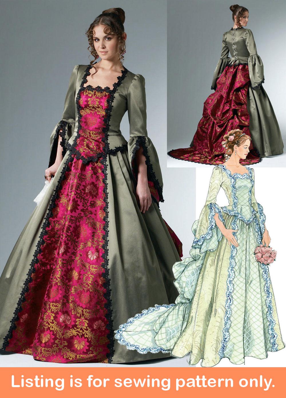 COSTUME SEWING PATTERN | Sew Womens Halloween Carnival Outfit ...