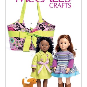 Sale!!! DOLL CARRIER Sewing PATTERN | Make Clothes & Pet Dog for 18" Inch Doll | Fits American Girl | Bag Clothing Winter Coat Dress | 7450