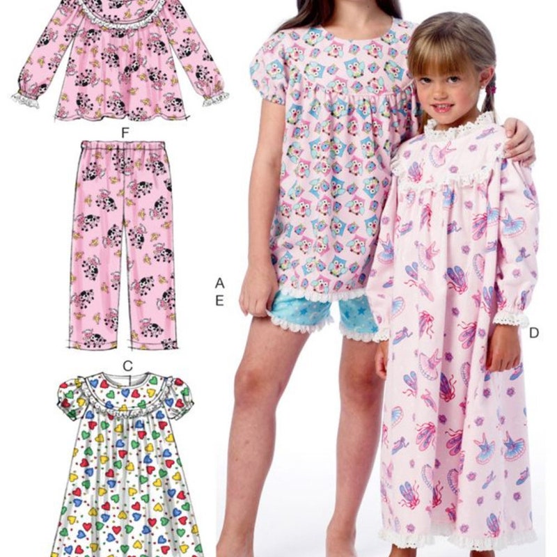 Easy Robe Sewing Pattern Girls Nightgowns 7 16 - Etsy